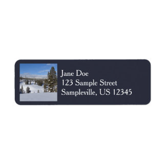 Yellowstone Winter Landscape Photography Label