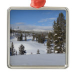Yellowstone Winter Landscape Photography Metal Ornament