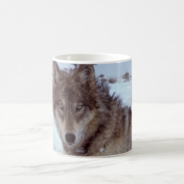 Yellowstone Wolf Coffee Mug (Center)
