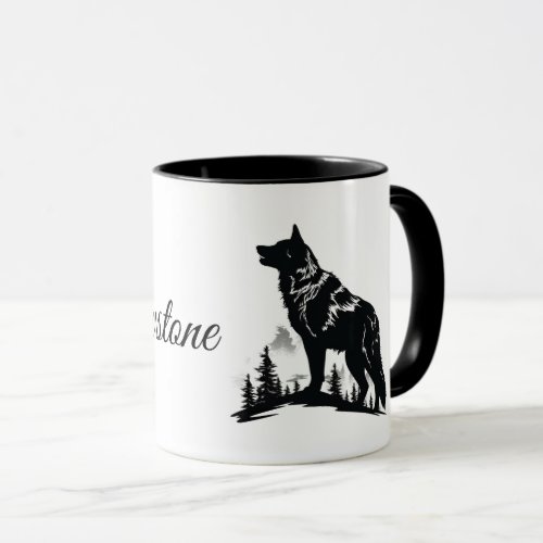 Yellowstone Wolf Mug