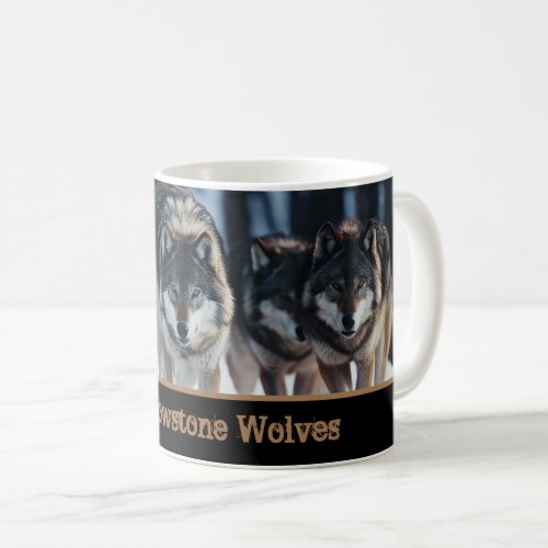 Yellowstone Wolves Coffee Mug 