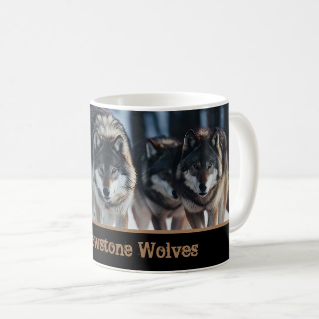 Yellowstone Wolves Coffee Mug  (Front Right)