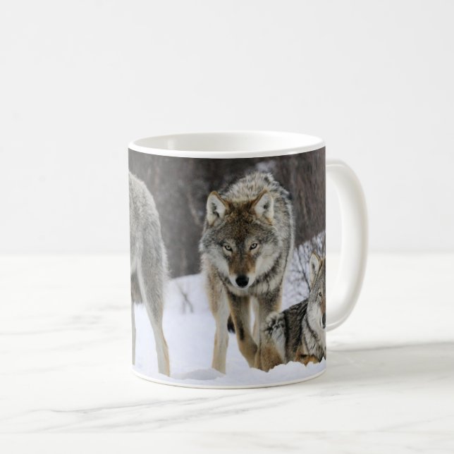 Yellowstone Wolves Coffee Mug (Front Right)