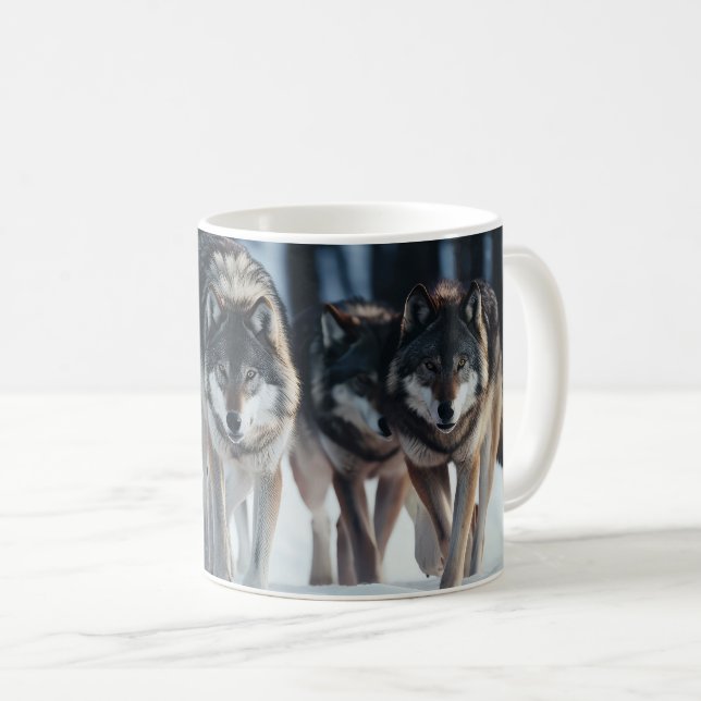 Yellowstone Wolves Coffee Mug  (Front Right)