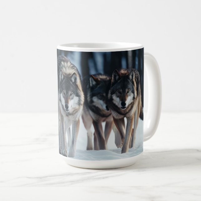 Yellowstone Wolves Coffee Mug  (Front Right)