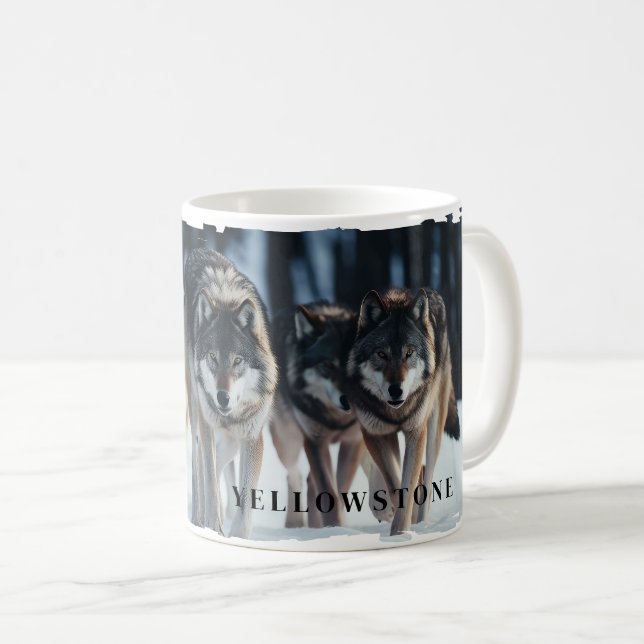 Yellowstone Wolves Mug (Front Right)