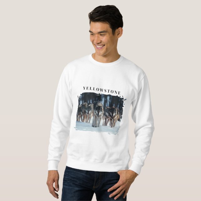 Yellowstone Wolves  Sweatshirt (Front Full)