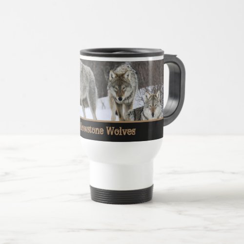 Yellowstone Wolves Travel Mug