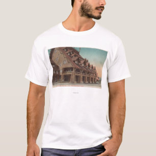 Yellowstone, WY - Entrance of Old Faithful Inn T-Shirt
