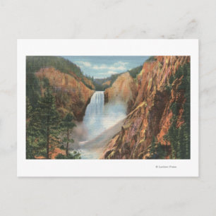 Yellowstone, WY - Great Falls and Grand Postcard