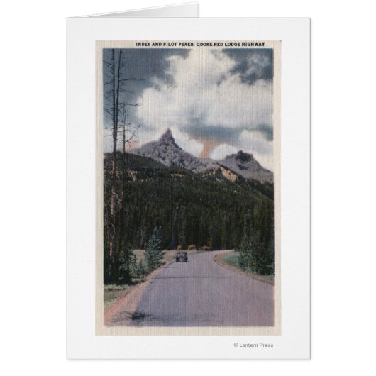 Yellowstone, WY - Index & Pilot Peaks, Cooke Cards (Front)