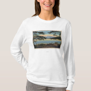 Yellowstone, WY - Yellowstone Lake and Colter T-Shirt