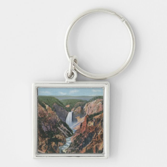 Yellowstone, WYfrom Artist's Point Keychain (Front)