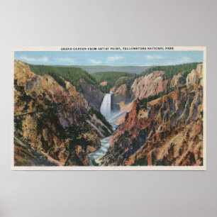 Yellowstone, WYfrom Artist's Point Poster