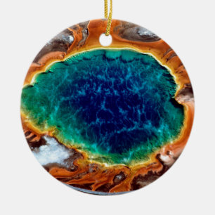 Yellowstone Wyoming Ceramic Ornament