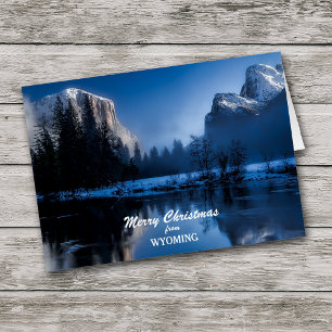 Yellowstone Wyoming Christmas Card