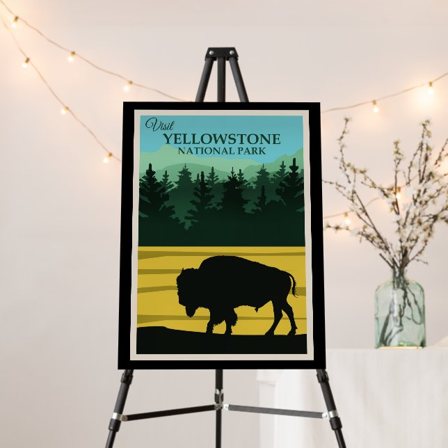 Yellowstone, Wyoming Travel Poster (In Situ (Stand))