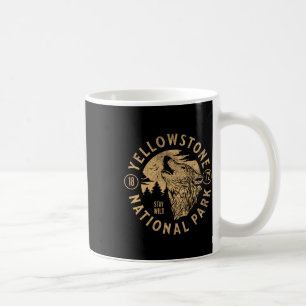 Yellowstone Wyoming Wolf Nature Hike Outdoors Vint Coffee Mug