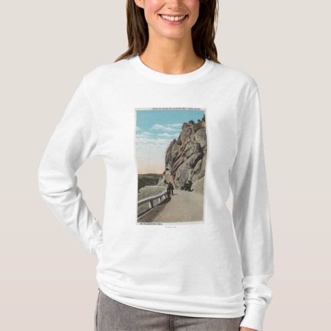 Yellowstone, WYVacationers, Old Car, Near T-Shirt (Front)