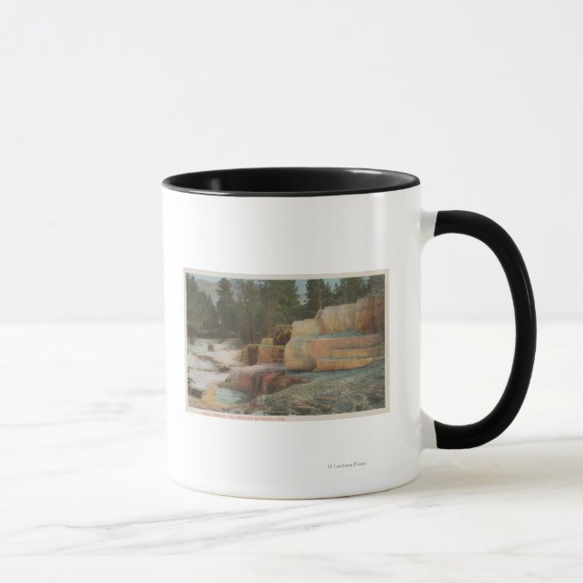 Yellowstone, WYView of Angel Terrace Mug (Right)