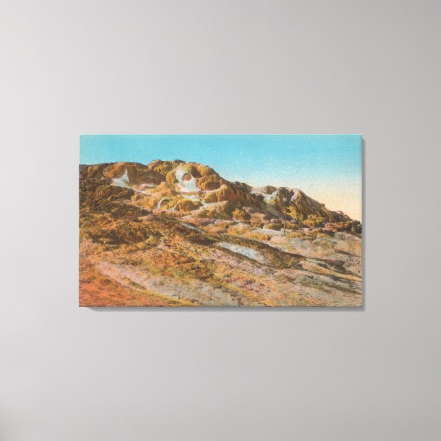 Yellowstone, WYView of Jupiter Terrace Canvas Print (Front)