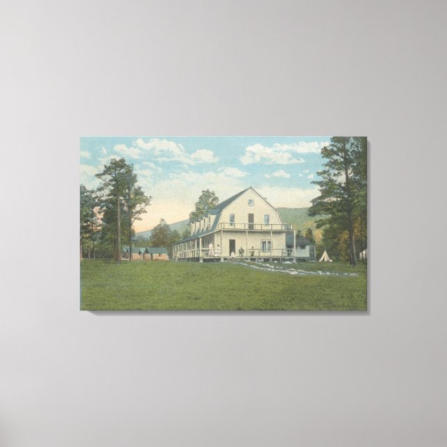 Yellowstone, WYView of Piney Inn Canvas Print (Front)