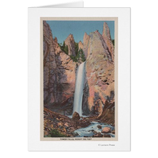 Yellowstone, WYView of Tower Falls Cards (Front)