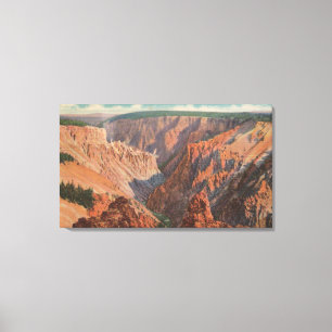 Yellowstone, WYView of Yellowstone Canyon Canvas Print