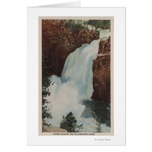 Yellowstone, WYView of Yellowstone River Falls Cards (Front)