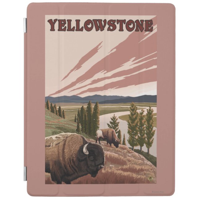 YellowstoneBison Scene iPad Smart Cover (Front)
