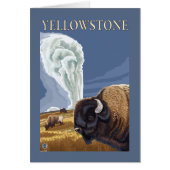 YellowstoneBison with Old Faithful (Front)