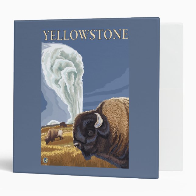 YellowstoneBison with Old Faithful Binder (Front/Inside)