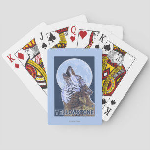 YellowstoneHowling Wolf Poker Cards