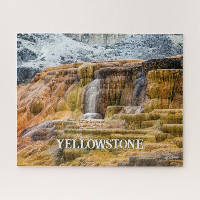 Yellowstone's Mammoth Hot Springs Jigsaw Puzzle (Horizontal)