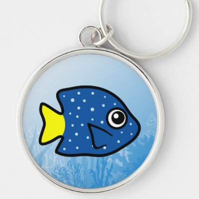 Yellowtail Damselfish Keychain
