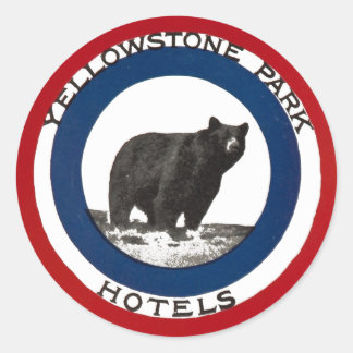 Yelowstone Park Hotels Classic Round Sticker