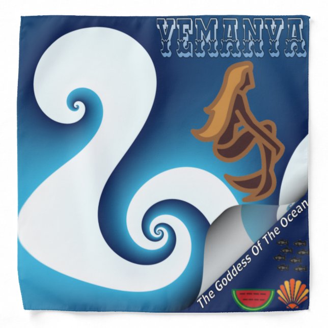 Yemanya Goddess Of The Ocean Bandana (Front)