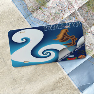 Yemanya Goddess Of The Ocean License Plate