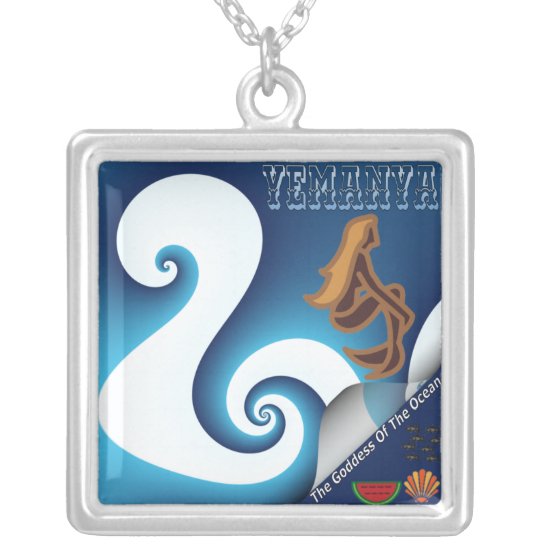 Yemanya The Goddess Of The Ocean Silver Plated Necklace