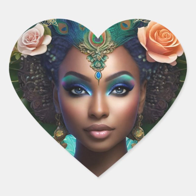 Yemaya Africian Sea Goddess Mermaid Sticker (Front)