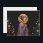 Yemaya Goddess of Love Protection Healing Portrait Postcard<br><div class="desc">✨💫 Image Title: Yemaya’s Healing Prayer. ✨💫 Description: A regal and mystical portrayal of Yemaya, the revered African goddess of the ocean, motherhood, protection and healing. This stylized portrait blends mosaic texture with Art Nouveau elegance, evoking a sense of calm, devotion, and deep feminine wisdom. Her golden halo and intricately...</div>