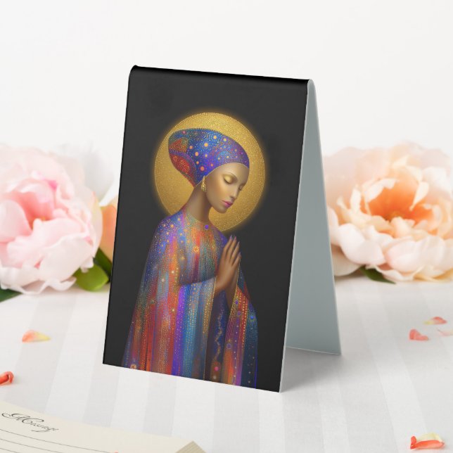 Yemaya Goddess of Love Protection Healing Portrait Table Tent (In SItu (Wedding))