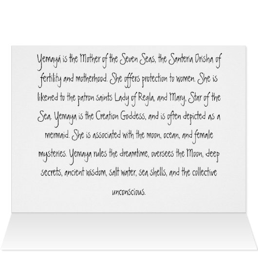 Yemaya, Mother of the Seven Seas (Inside Horizontal (Top))