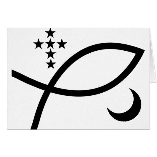 Yemaya Veve in Black Cards (Front Horizontal)