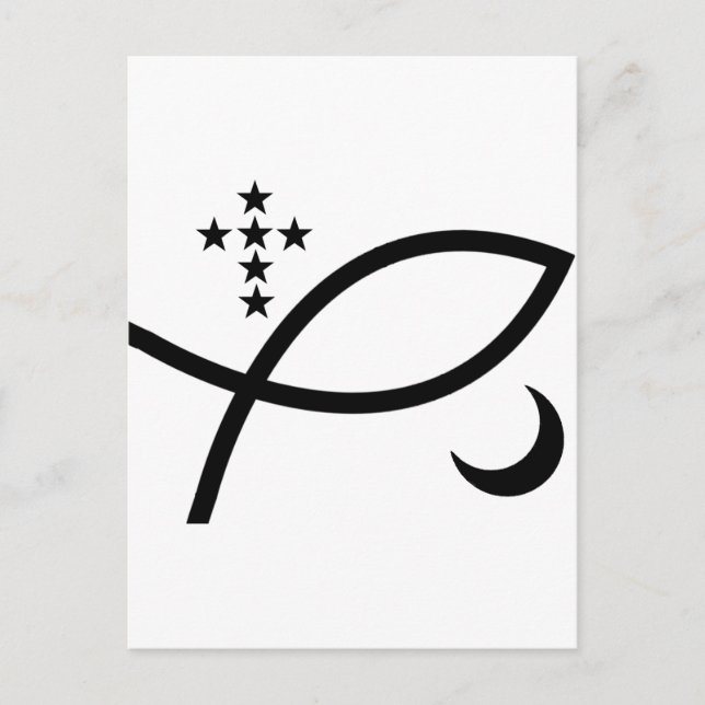 Yemaya Veve in Black Postcard (Front)