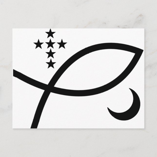 Yemaya Veve in Black Postcard (Front)