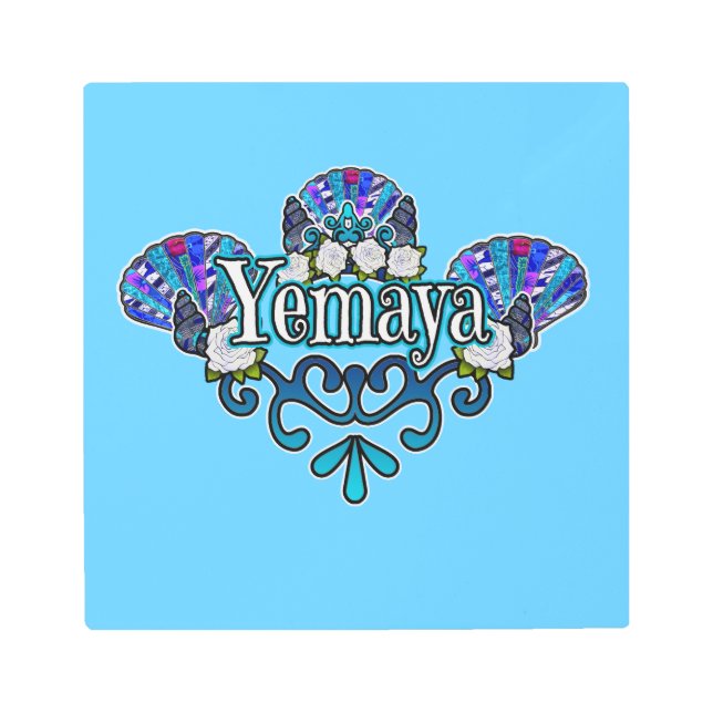 Yemaya Vibes Metal Print (Front)