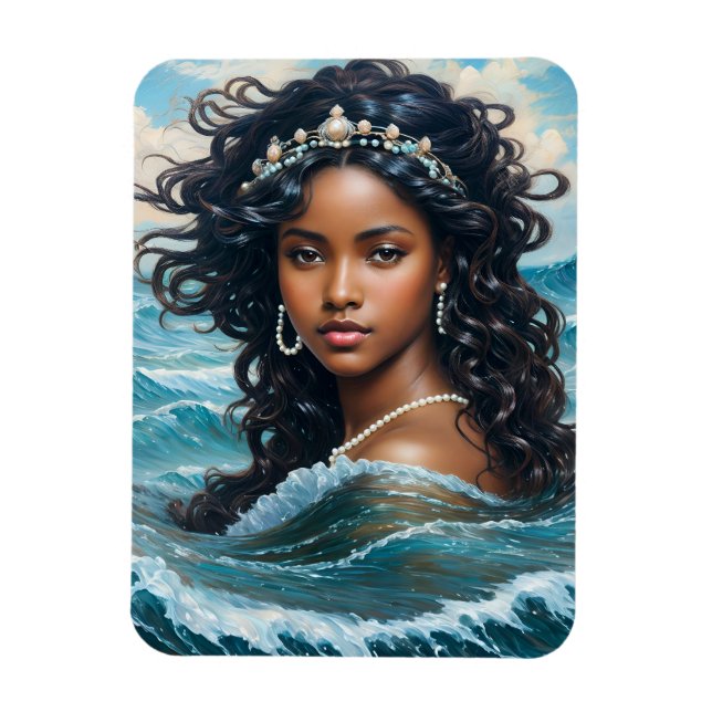 Yemaya Water Goddess Orisha Art Magnet (Vertical)
