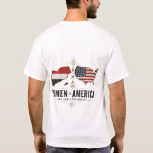 YEMEN × AMERICA T-Shirt – One Root Two Worlds 