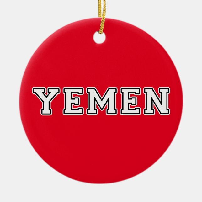 Yemen Ceramic Ornament (Front)